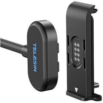 Husă de Protecție pentru Baterie Telesin S6-clc-01-tgp cu Prindere Magnetică Cablu de Încărcare Compatibil GoPro Hero 9 10 11 12 13