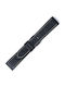 KOSTELO Lederriemen Black with White Stitching 22mm