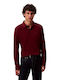 Polo Long Sleeve Blouse Burgundy