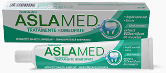 Toothpaste Recommended In Homeopathic Treatments Aslamed Οδοντόκρεμα 75ml