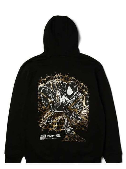 Huf X Marvel Spider-man Arachknight Fz Мъжки Суитшърт Черен Pf00825-black