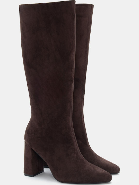 Luigi Wildleder Damenstiefel mit hohem Absatz B...
