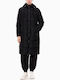 Μακρύ Γυναικείο Puffer Μπουφάν για Χειμώνα Core Black