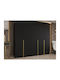 Пет врати Гардероб Hartford 538 Black, Gold 250x52x202см