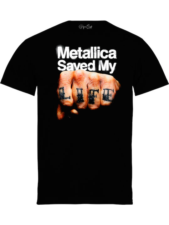 Pegasus Unisex T-Shirt mit Metallica Logo Bedruckt