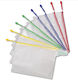 Transparent Zipper File Folder A3 Zipper Various Colours 33x45cm
