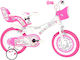 Dino Bikes 14" Παιδικό Ποδήλατo Πόλης Ροζ
