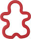 Red Gingerman Cookie Cutter for Vegetable & Fruit Dough Stainless Steel Queen Mother
