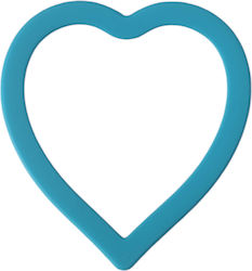 Light Blue Heart Κουπάτ Ζύμης Λαχανικών & Φρούτων Ανοξείδωτο Ατσάλι Queen Mother