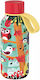 Quokka Kids Water Bottle Thermos Stainless Steel with Screw Cap Non Spill Birds 330ml