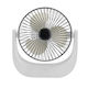 Mini Portable Desk Fan 5w Power Made Abs Adjustable Angle Usb Charging White