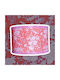 Oxygen Negative Flowers Single-Light Kids Ceiling Light Hanging with E27 Socket Red 35x20cm