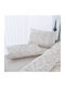 Liolios Home Σετ Σεντόνια Υπέρδιπλα 245x270εκ. Γκρι (4τμχ)
