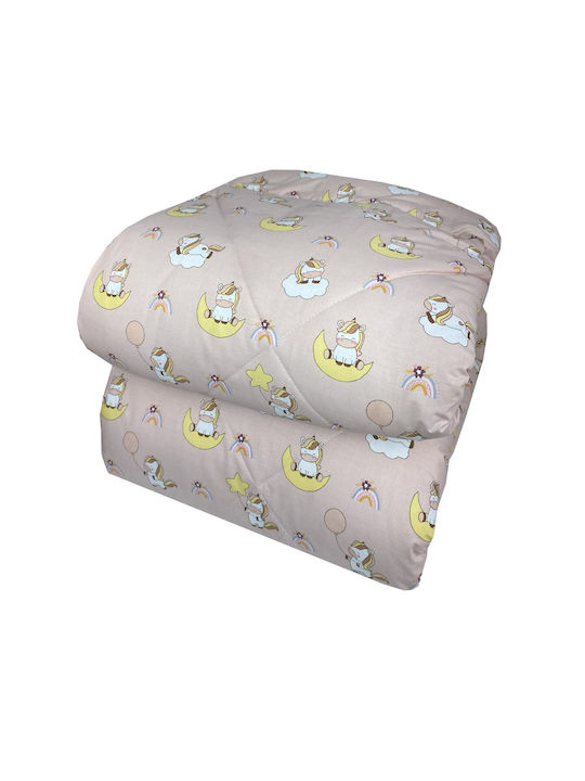 Astron Italy Παιδικό Πάπλωμα Μονό Unicorn Balloon Ροζ 160x240εκ.