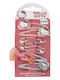 Hello Kitty Set Kids Hair Clips with Bobby Pin Figure in Pink Colour 6 Pieces