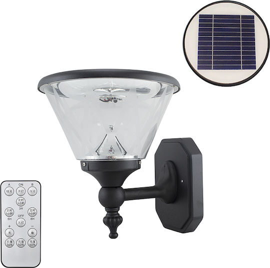 Rixme Wall Mounted Solar Light Traffic light Warm to Cool White with Remote Control IP67 25cmx26cmx29cmcm
