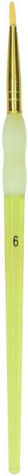 Rundes Synthetisches Pinsel No12 Kunststoffgriff Gelb