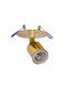 GloboStar Sara Metallisch Rahmen für Spots E27 Gold 8.5x8.5cm. 1Stück