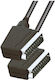 Video Kabel SCART 21-poliger Stecker Stereo 2 Stecker Schwarz Zuhause