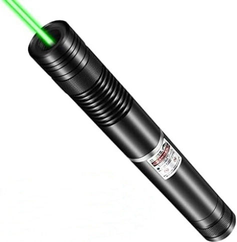 Efect 3D Laser Portabil Reîncărcabil Încărcare USB Carcasă Metalică 5 Capete Interșchimbabile Lumină Verde Blocare Deblocare Cheie Negru