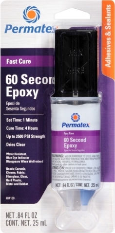 Permatex Epoxy Metal Glue 2-Component Silver 25ml AMT60-023