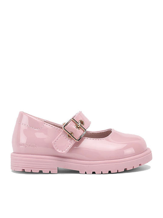 Girls PU Leather Moccasins Pink