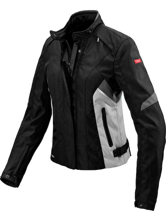 Spidi Flash Women's Motorcycle Jacket 4 Seasons Waterproof Black