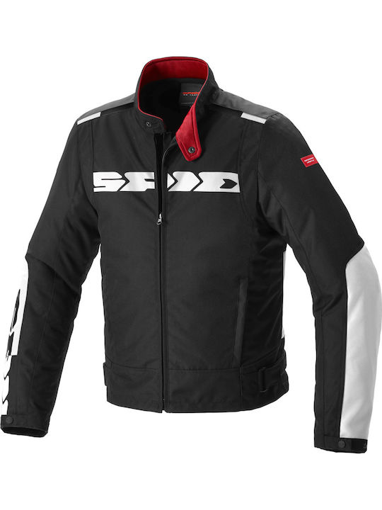 Spidi Solar Herren Motorradjacke 4 Jahreszeiten Wasserdicht Schwarz