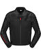 Spidi PROGRESSIVE Herren Motorradjacke Leder 4 Jahreszeiten Schwarz