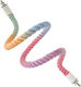 Multicolored Flexible Climbing Perch Cage Parakeets Rainbow 80cm