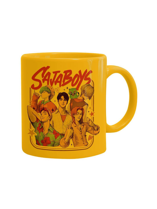 Koupakoupa Huntrix Saja Boys Mug Ceramic Yellow...