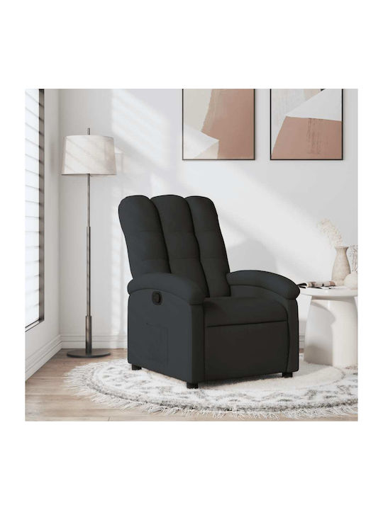 Relaxsessel mit Fußhocker Black 70x93x101cm