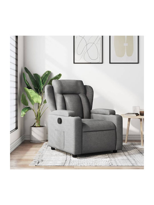Πολυθρόνα Relax με Υποπόδιο Σκούρο Γκρι 77x94.5...