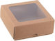 Fereastră Rt201-1 Hârtie Cutie pentru Cadou Maro 12x5x5cm.