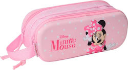 Safta Fabric Pencil Case Pink