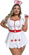 Costume Dress Nurse W2307 White