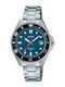 Casio Standard Men's Watch 38mm Battery with Silver Metal Bracelet