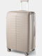 Paulter Large Hard Champagne Suitcase With 4 Wheels Height 76cm