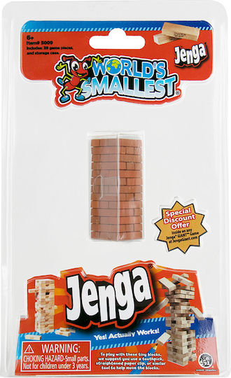 Επιτραπέζιο Παιχνίδι Jenga για 1+ Παίκτες 6+ Ετών (EN) World's Smallest