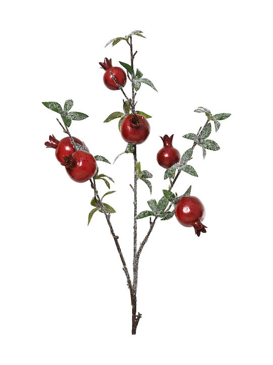 Katoikonhome Decorative Branch Pomegranates Red-Green 22x90 Cm