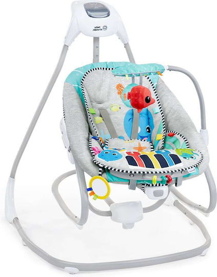Baby Einstein Electric Baby Relax Swing Kick to It 4-in-1 with Music and Vibration Gray for Child up to 9kg
