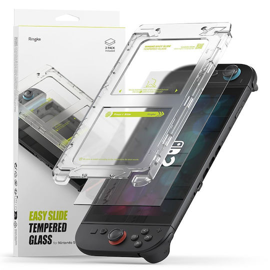 Ringke Easy Slide Tempered Glass 2-Pack Nintendo Switch 2 Clear