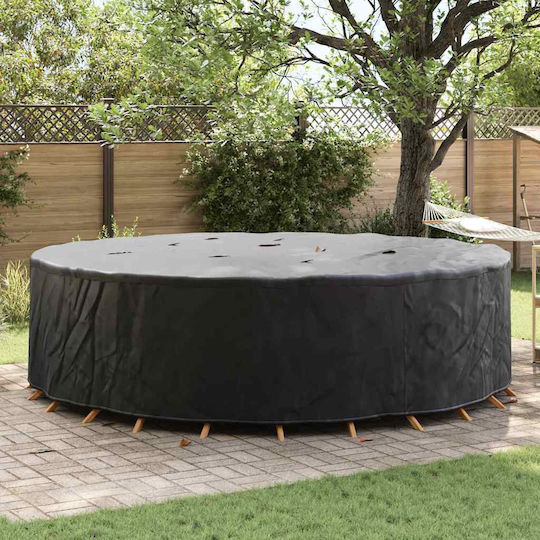 vidaXL Waterproof Couch Cover Black 320x320x105cm