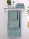 Homeone Σετ Πετσέτες Μπάνιου 3τμχ Blanca Green Βάρους 500gr/m²