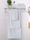 Homeone 3-tlg. Set Badetücher White Gewicht 500gr/m²