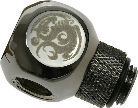 Bitspower Adapter Q-Splitter G1/4 Inch Male To 3x G1/4 Inch Female Rotatable Glossy Black