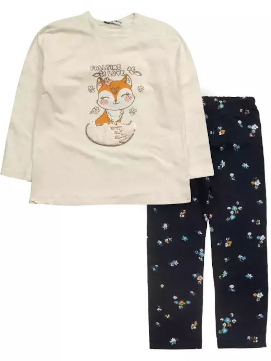 Evita Kids' Set with Leggings Winter 2pcs Ecru