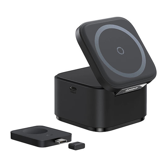 Baseus Φορτιστής Magsafe 15W Μαύρος (MagPro 3in1)