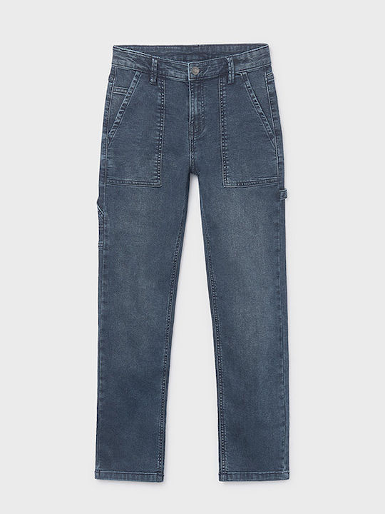 Mayoral Pantalon Jeans Pentru Copii Albastru Negru