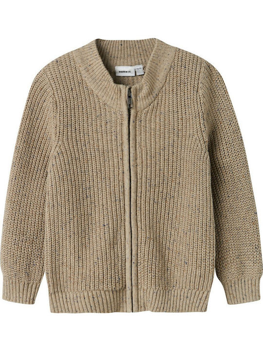 Kids Cardigan Knitted Beige